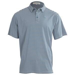 NEW BALD HEAD BLUES men's first class polo in ocean depths/white